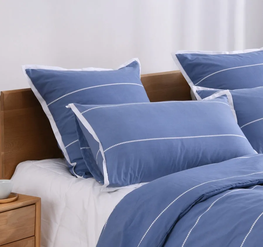 Calista European Pillowcase Indigo