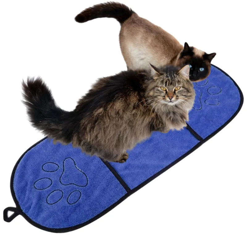 Cat Bath Towel Highly Absorbent Pet Towels