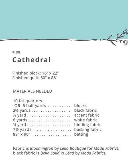 Cathedral Quilt Pattern