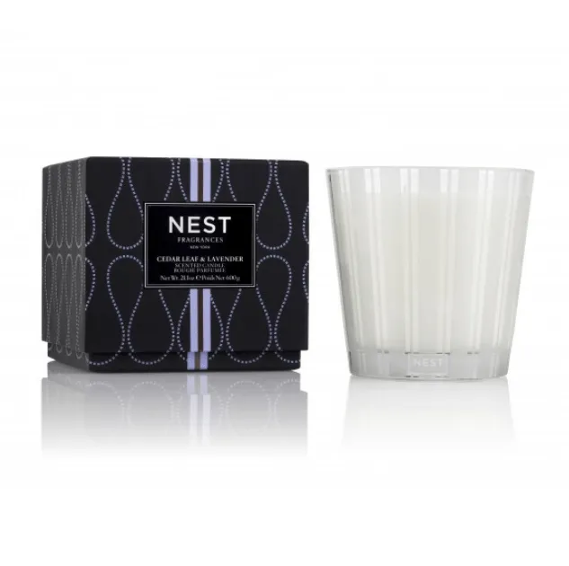 Cedar Leaf & Lavender 3-Wick Candle by Nest