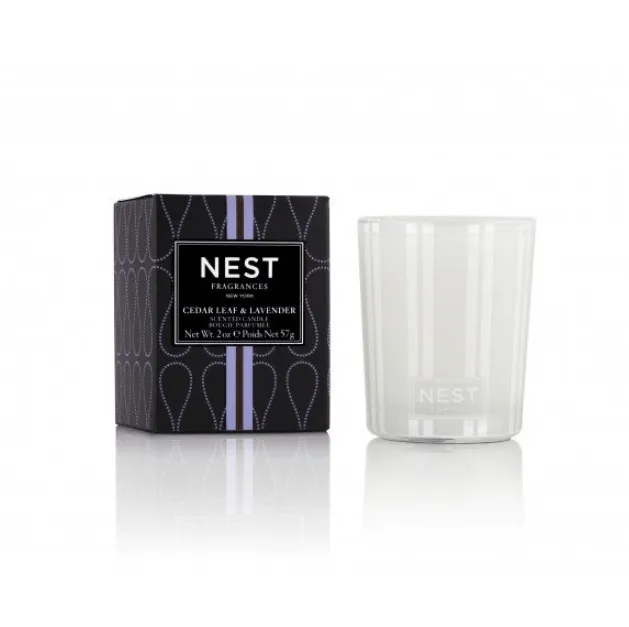 Cedar Leaf & Lavender Votive Candle by Nest