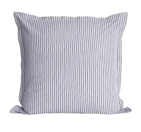 Classic Ticking European Pillowcase Navy