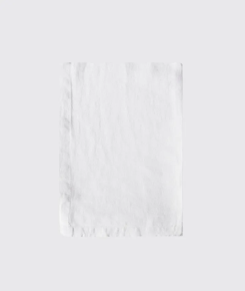 Classic White Linen Flat Sheet