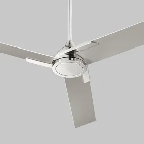 Coda 56" 3 Blade Fan - Polished Nickel