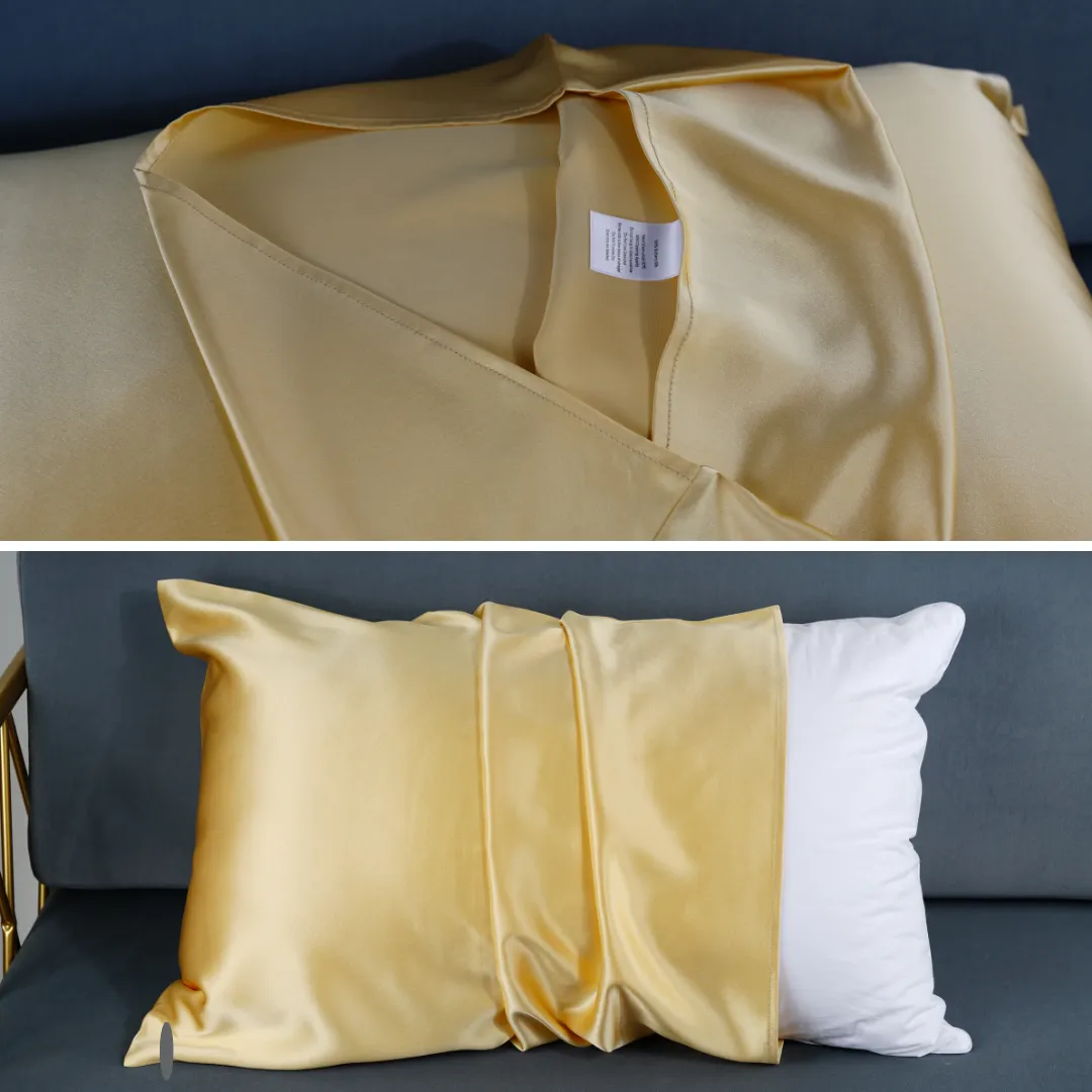 Custom Wholesale Silk Pillowcase 22 Momme Envelope Closure - Queen size