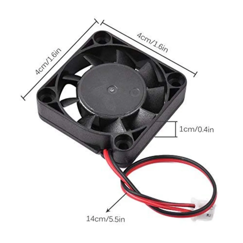 DC 12V Cooling Small Fan 4010 4x4x1 cm with cable