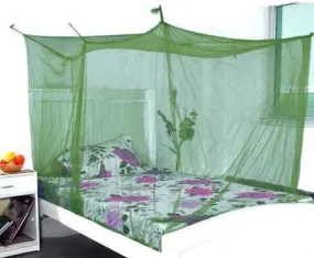 DIVAYANSHI Polycotton Mosquito net for Bed (Olive Green, 8 x 8 ft), 8x8 ft