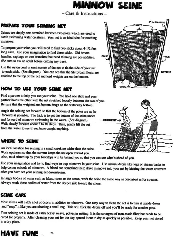 Douglas Minnow Seine Net 1/8" Mesh