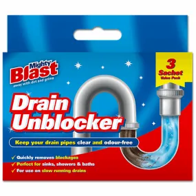 Drain Unblocker, 3 Pack