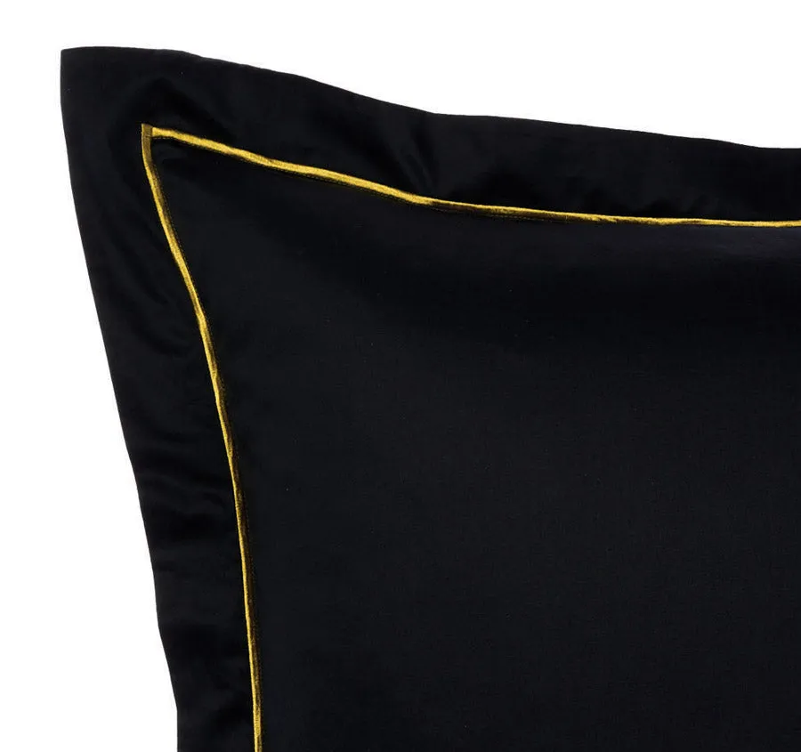 Easy Tiger European Pillowcase Black