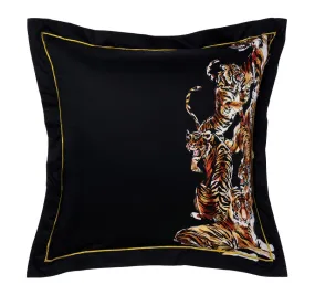 Easy Tiger European Pillowcase Black