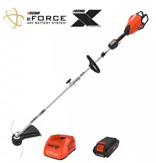 ECHO eFORCE 56-Volt PowerHead w/String Trimmer attachment & 2.5Ah Battery & Charger | DPAS-2600SBC1