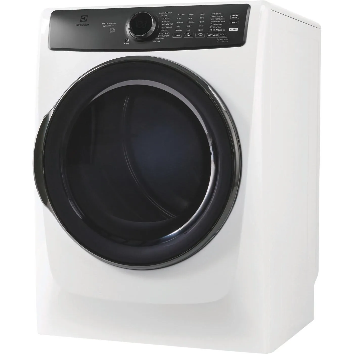 Electrolux 8.0 cu. ft. Front Load Perfect Steam™ Electric Dryer with Balanced Dry™ ELFE773CAW