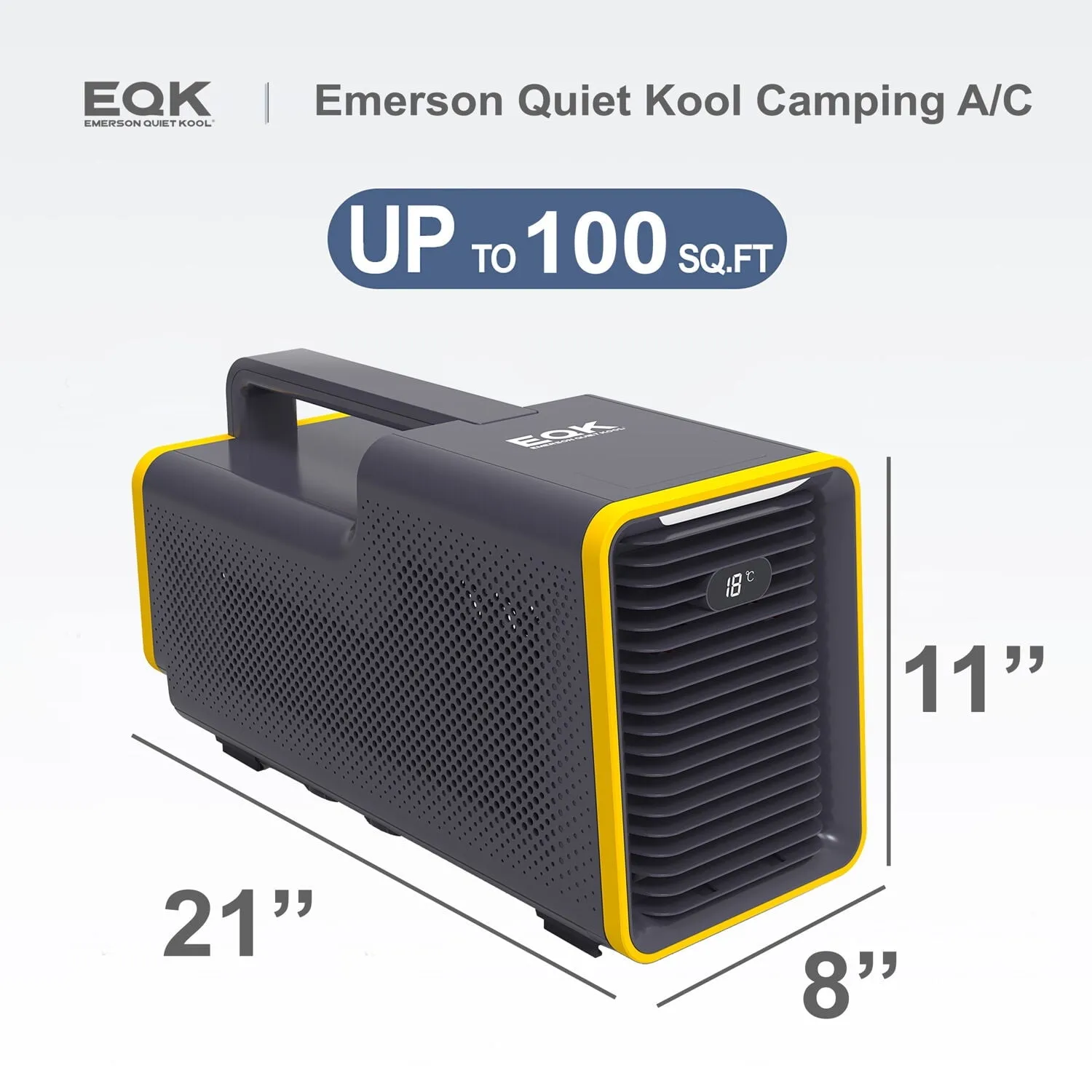 Emerson Quiet Kool EAP02 Camping 1,500 BTU Portable Air Conditioner, Black