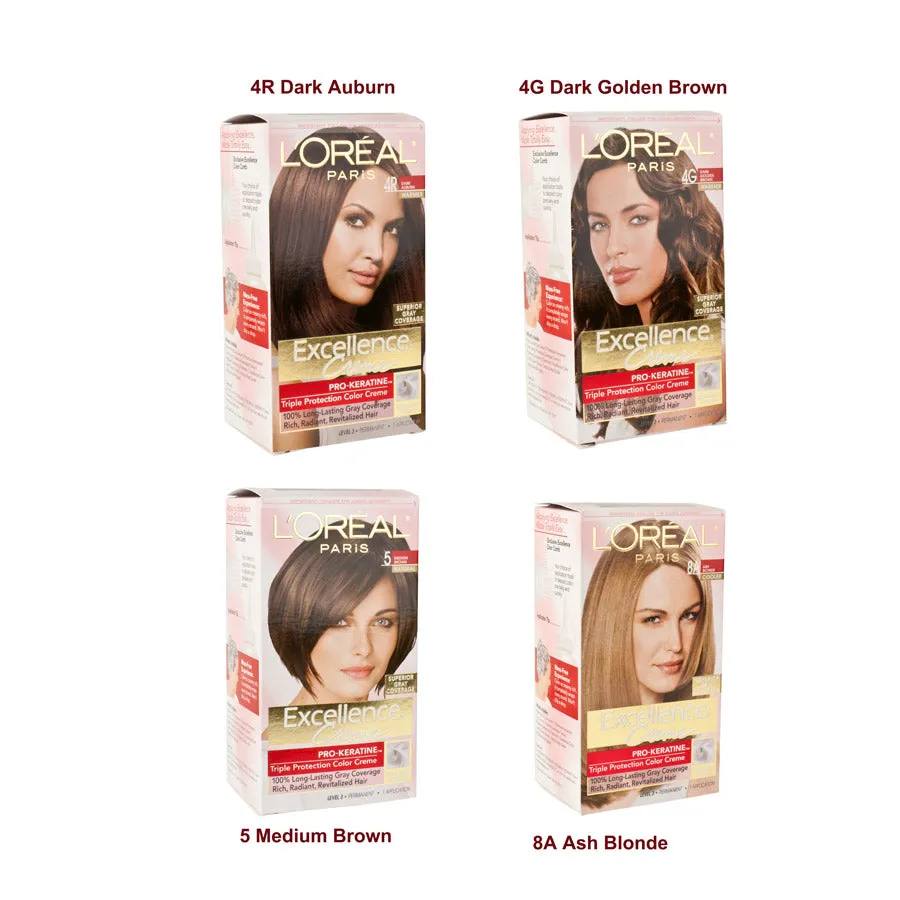 Excellence Creme Permanent Hair Colour - Assorted