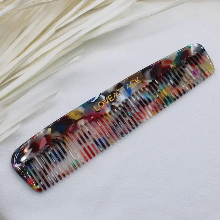 Fine Tooth Cellulose Acetate Hair Comb