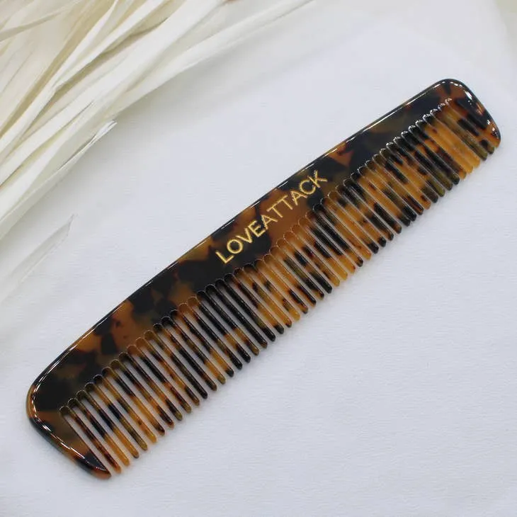 Fine Tooth Cellulose Acetate Hair Comb