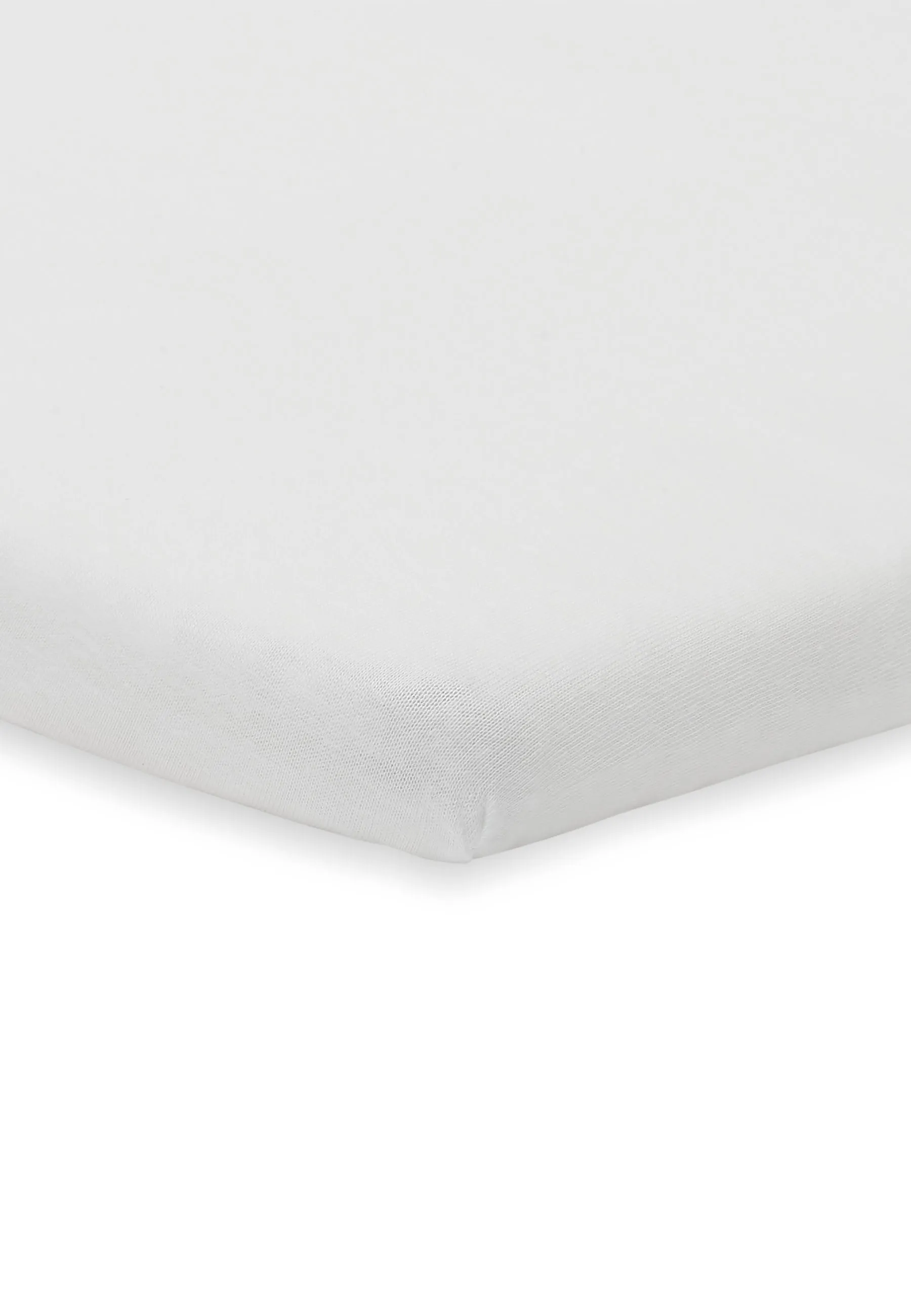 Fitted Sheet Molton 60x120cm - White - 2 Pack