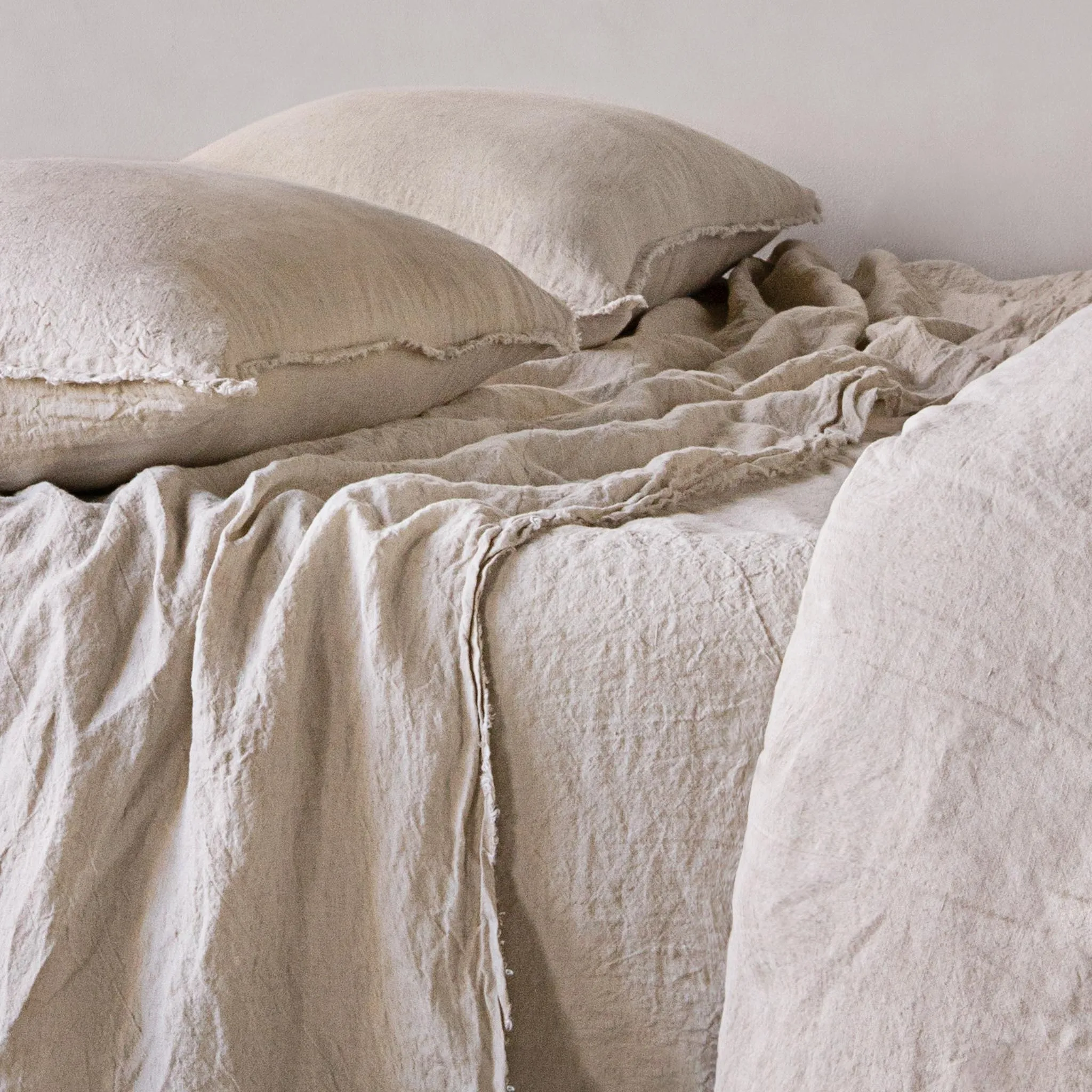 Flocca Linen Flat Sheet - Sable