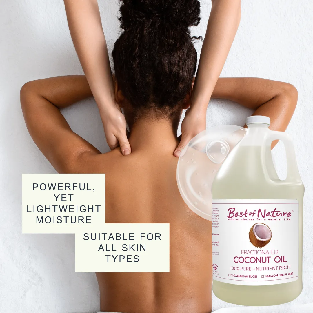 Fractionated Coconut Massage & Body Oil - 100% Pure