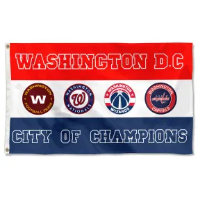 Fyon City of Washington D.C.  Champions Sports Fans Team Flag  banner