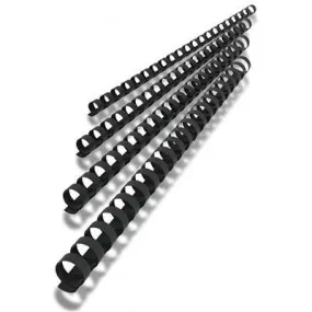 Gbc Plastic Binding Comb Round 21 Loop 38Mm A4 Black Pack 50