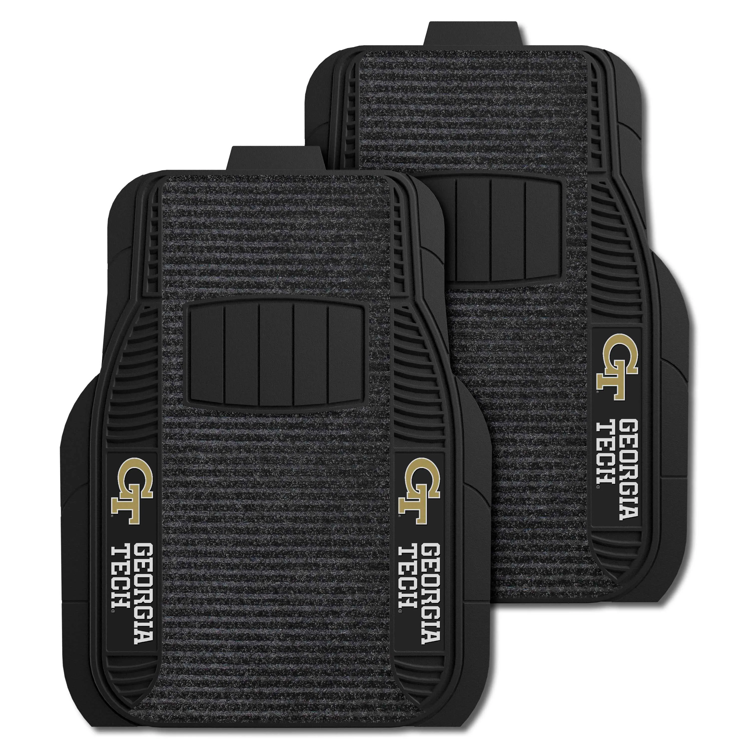 Georgia Tech Yellow Jackets 2 Piece Deluxe Car Mat Set