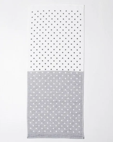 Grey Polka Dot Hand Towel