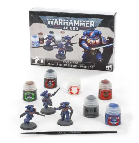 GWS - Warhammer 40K - Space Marines Assault Intercessors Plus Paint Set