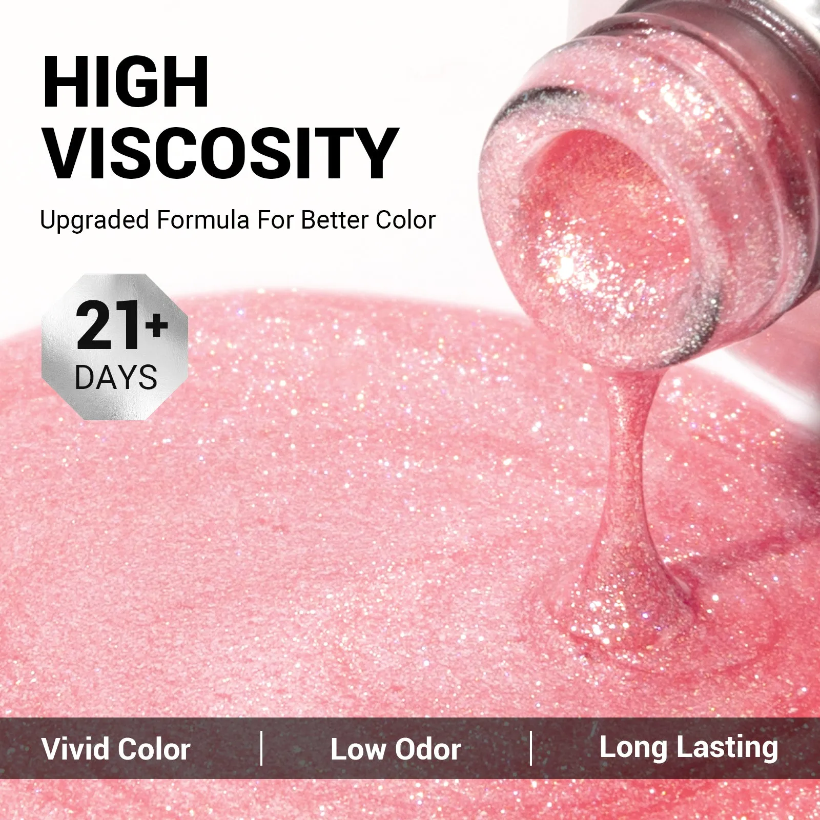 H029 Neon Blush Pink - Thick Gel Nail Polish(15ml)