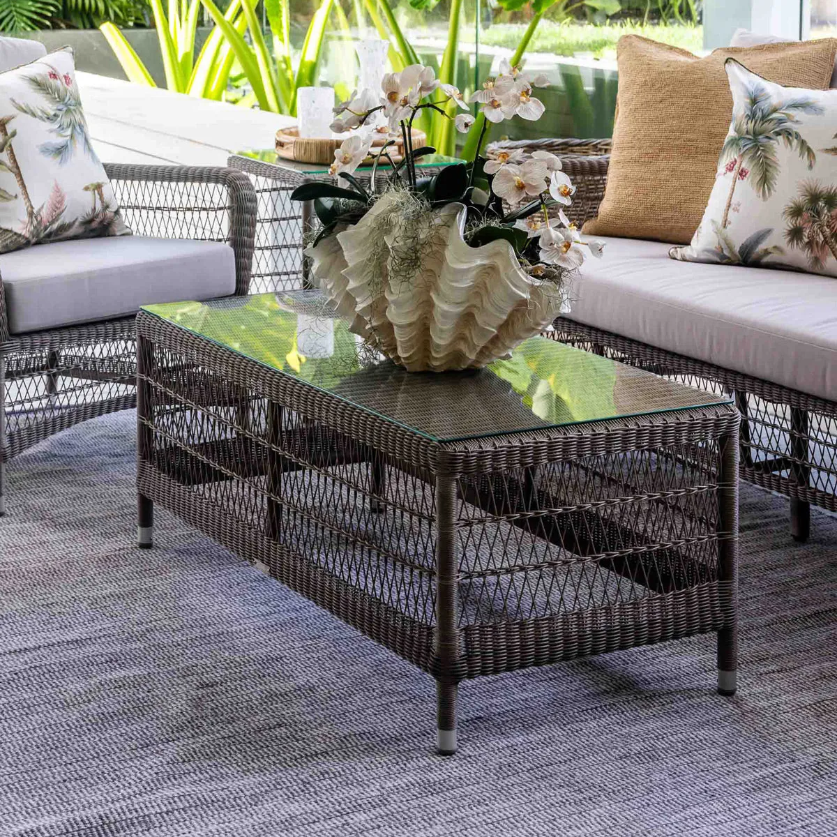 Hampton Outdoor Coffee Table Rectangular Natural