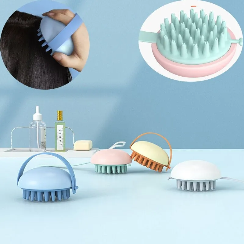 Handheld Silicone Scalp Massager and Cleaner Brush