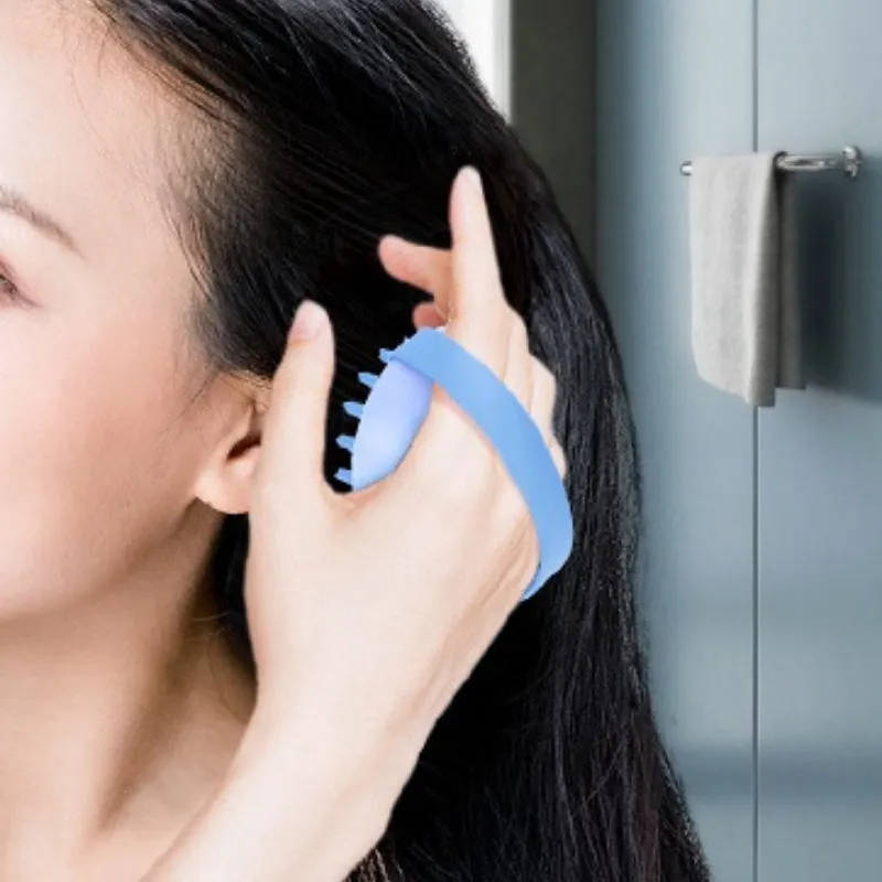 Handheld Silicone Scalp Massager and Cleaner Brush