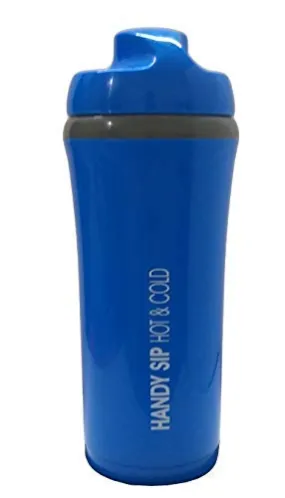 Handy sip Insulated Flask/Bottle/Gym Bottle/Shaker/Gainer Bottle (hot & Cold) 400 ml Blue