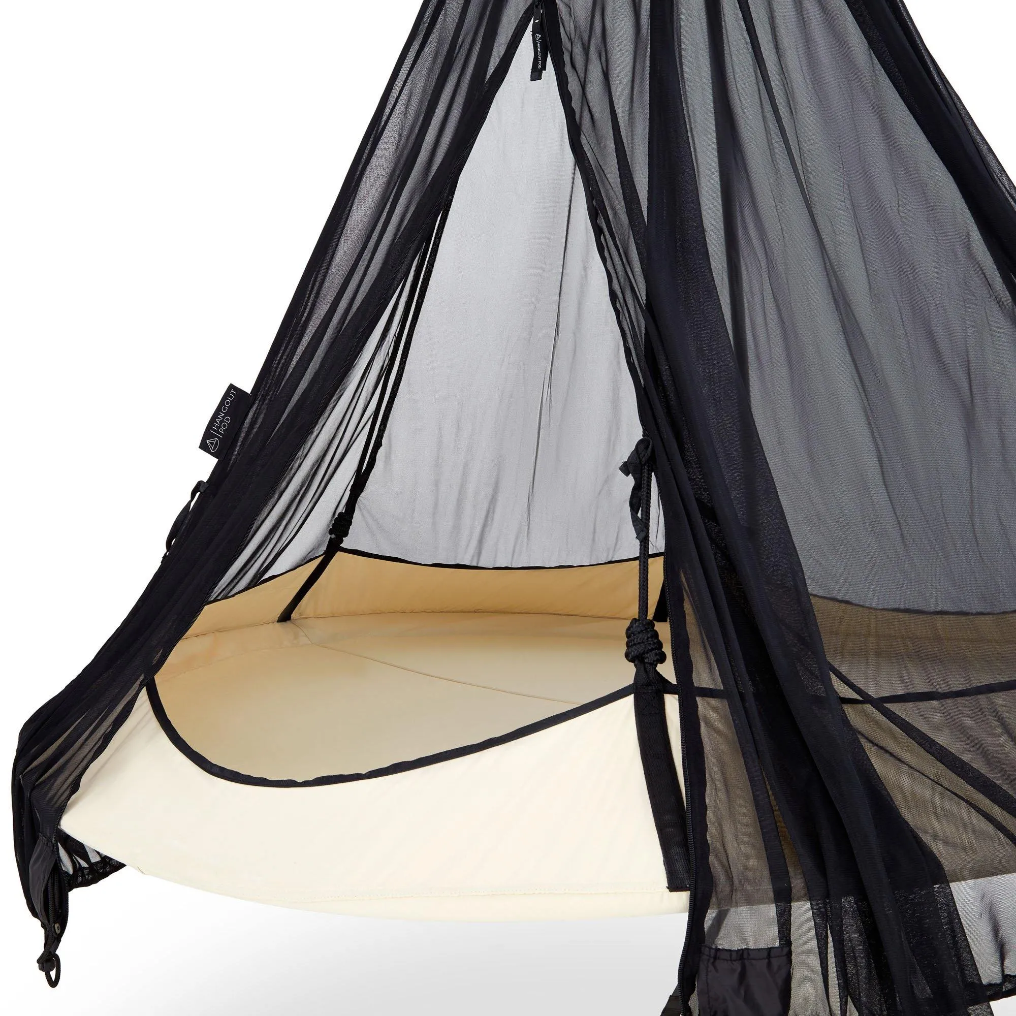 Hangout Pod Mosquito Net Black/White