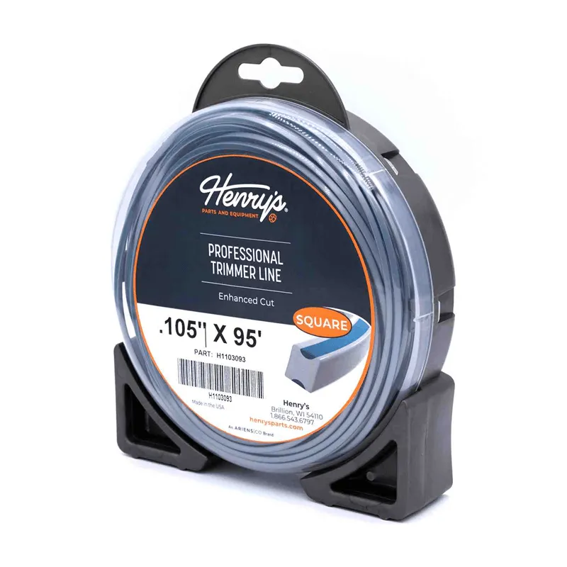 Henry's H1103093 .105" 95' Square Pro Trimmer Line Twin-Layer Co-Extrusion