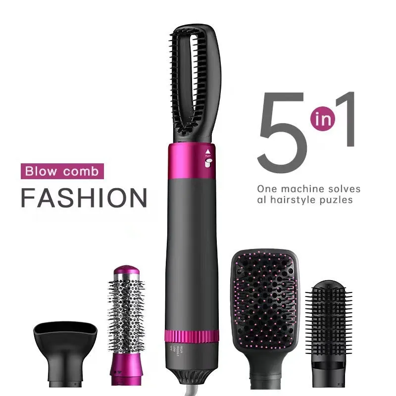 High Power 5-in-1 Hot Air Comb 1200W Multifunctional Brush Styler