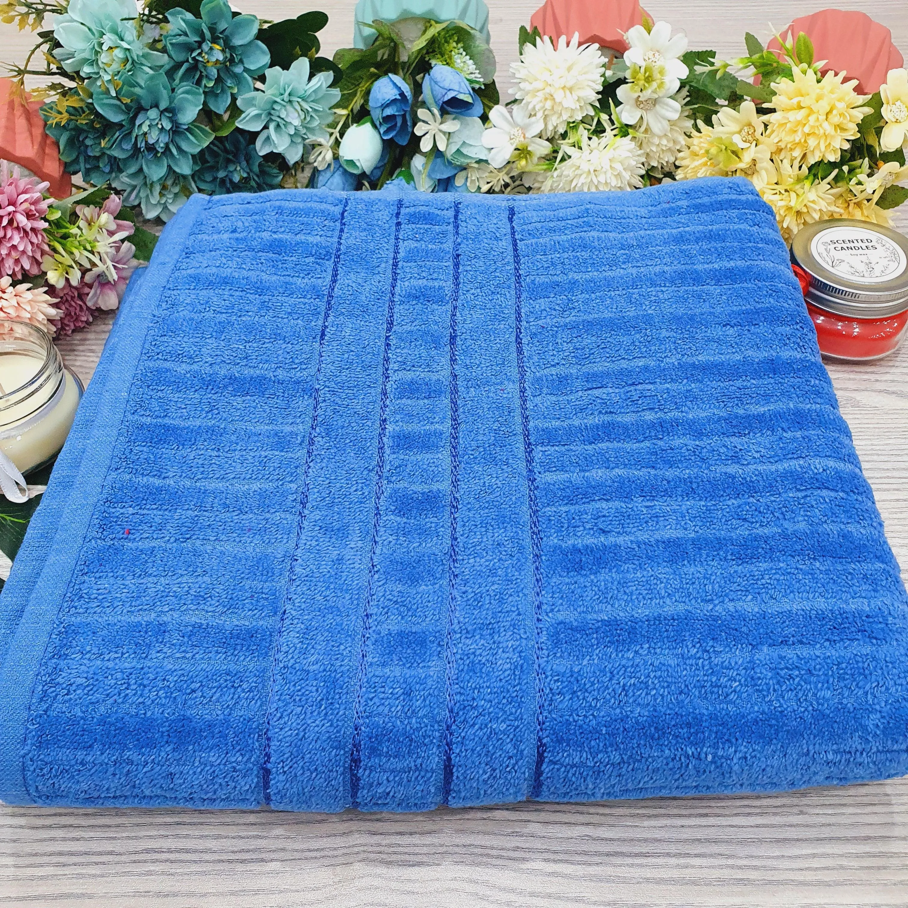 High Quality Velvet-Effect Large Towel - Multiple Colors