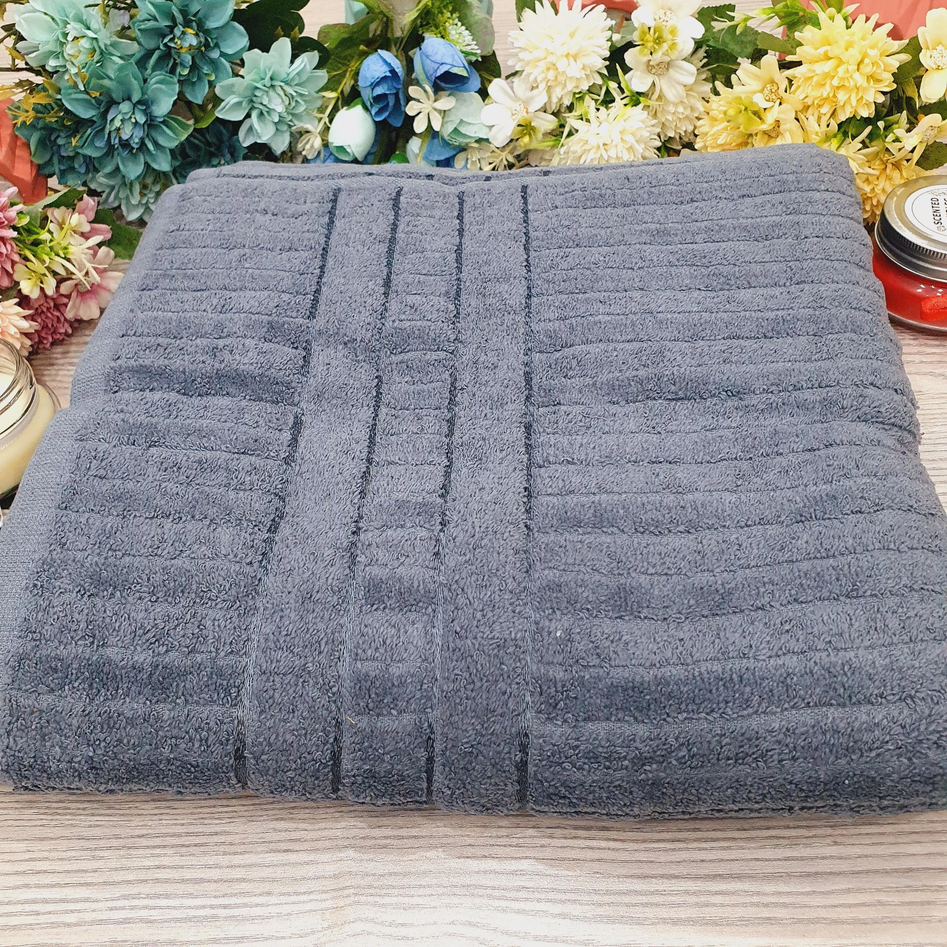 High Quality Velvet-Effect Large Towel - Multiple Colors