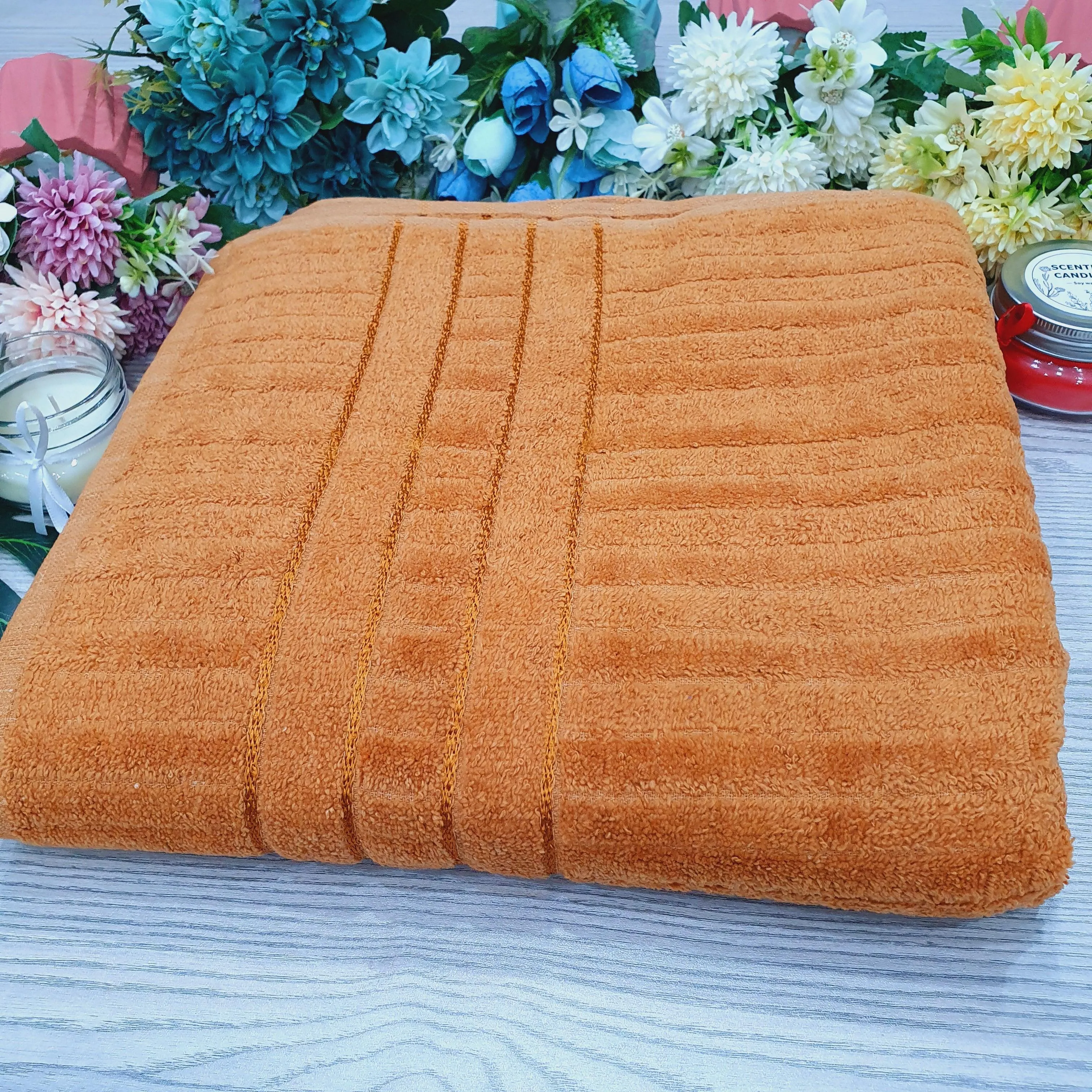 High Quality Velvet-Effect Large Towel - Multiple Colors