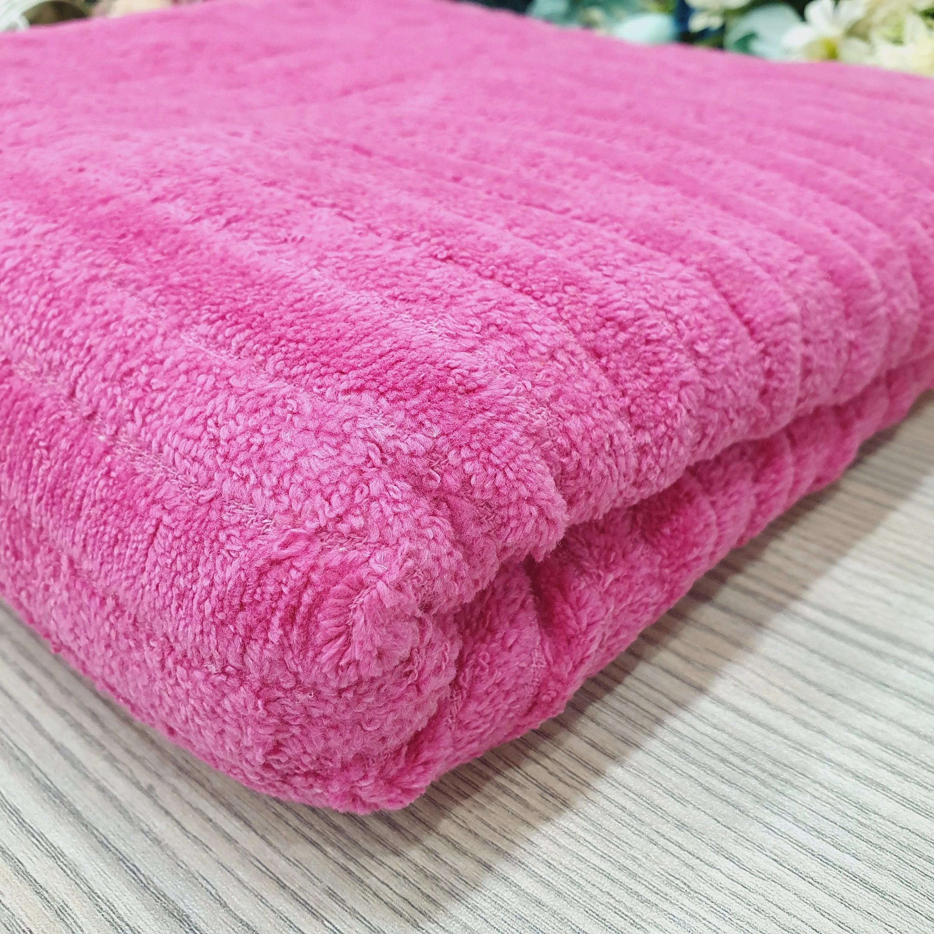 High Quality Velvet-Effect Large Towel - Multiple Colors