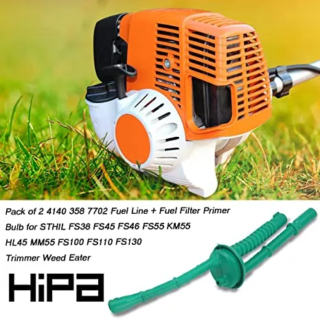 Hipa (Pack of 2) 4140 358 7702 Fuel Line for STIHL FS55R FS55 FS90 FS90R FS38 FS45 FS46 FS55 KM55 HL45 MM55 FS100 FS110 FS130 Trimmer Weed Eater