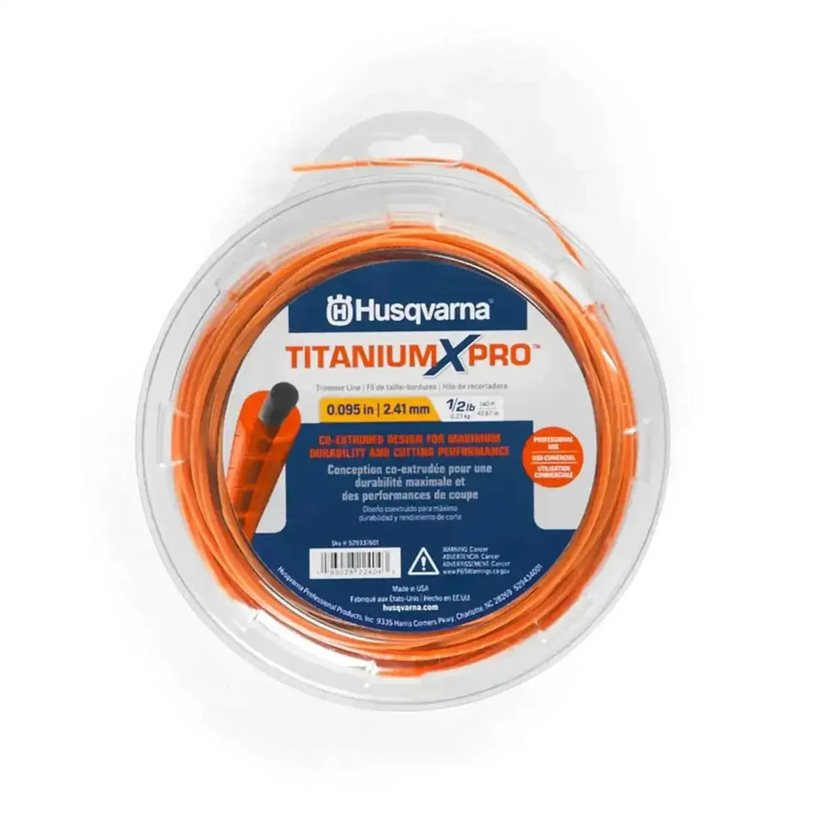 Husqvarna Titanium XPRO Trimmer Line .095" x 140 ft