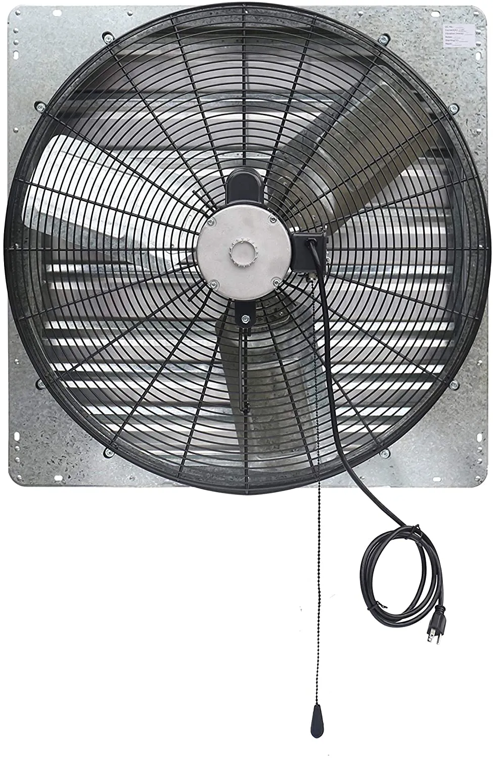 ILG8SF30V-T - iLiving 30 inch Shutter Exhaust Attic Garage Grow Fan, Ventilation fan with 2 Speed Thermostat 6 Foot Long 3 Plugs Cord