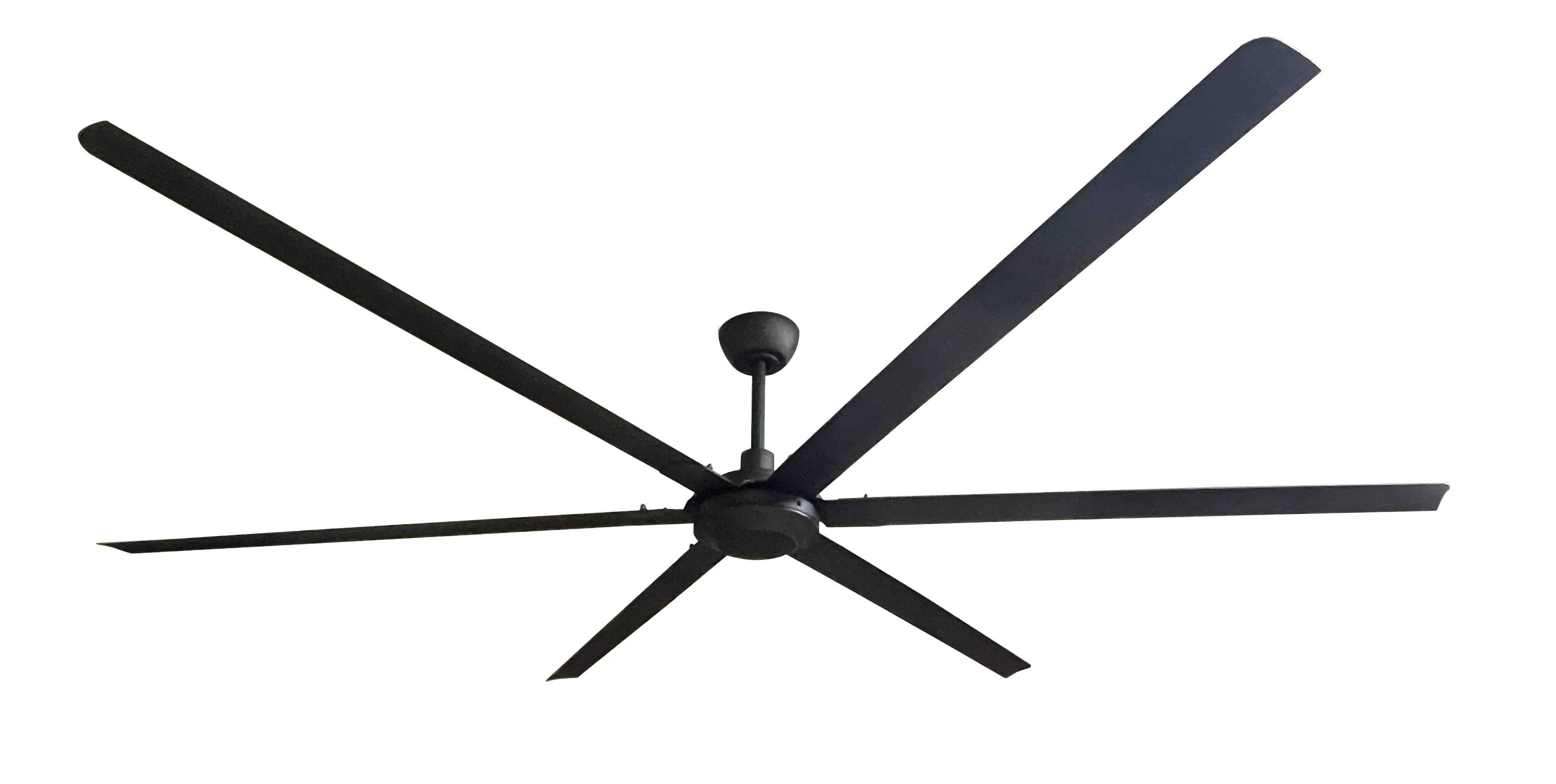 iLiving 102-Inch, 6 Blades BLDC Big Ceiling Fan, High Volume Low Speed Outdoor Fan with Powerful Brushless DC Motor Reversible Industrial Commercial and Residential, 12018 CFM at 90 RPM with IR Remote (ILG8HVLS102)