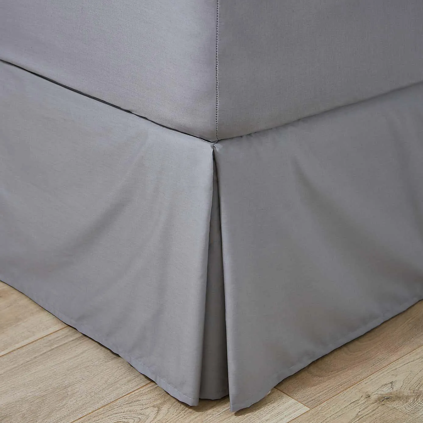 Imported Percale Pleated Valance - Grey