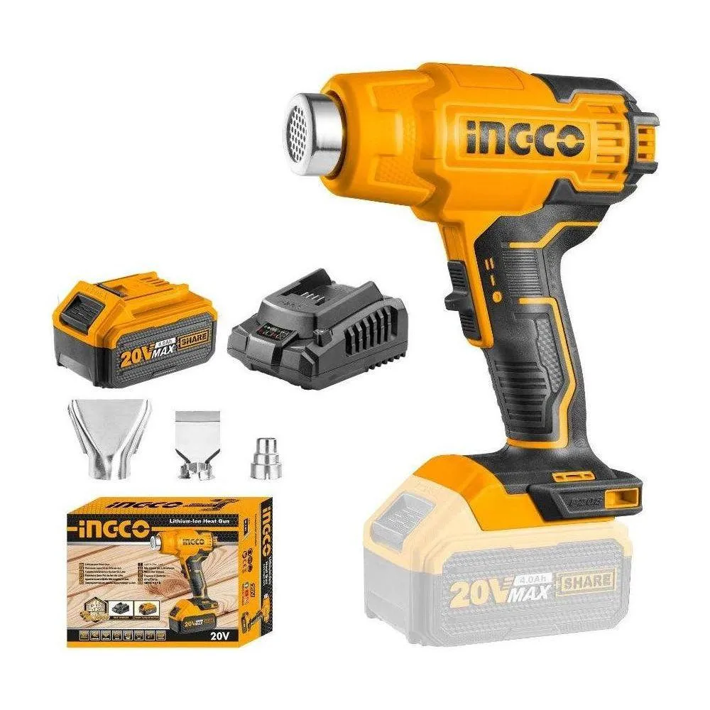 Ingco HGLI20025 Li-Ion Heat Gun 20V