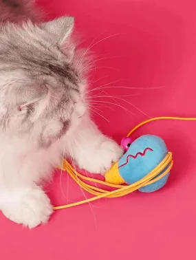 Interactive Elastic Rope Cat Toy for Active Play and Exercise