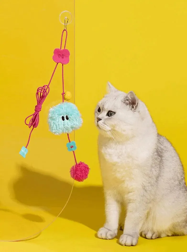 Interactive Elastic Rope Cat Toy for Active Play and Exercise