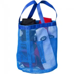 J T International Blue Mesh Wash Tote